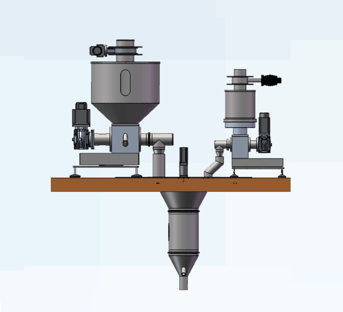 失重式双计量混合给料系统
